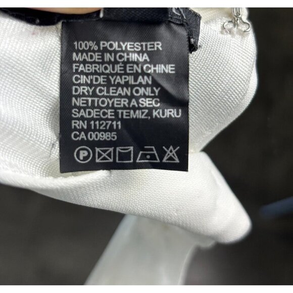 Jay Godfrey Kit Midi Dress Deep V Neck Racerback Front Slit White Size 6 - Picture 7 of 8